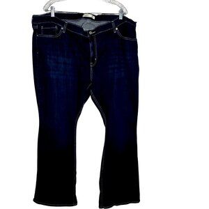 Levi Strauss Gold Plus Size Dark Blue Jeans Boot Cut Western Mid Rise Womens 3X